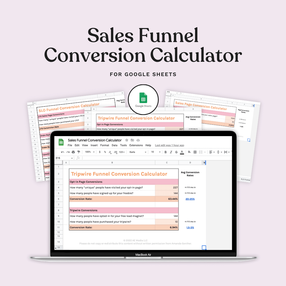 Online store conversion calculator