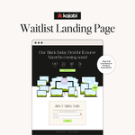 Black Friday waitlist landing page template for Kajabi with countdown timer