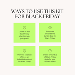 Ways to use the Black Friday Sales Kit for course creators and coaches