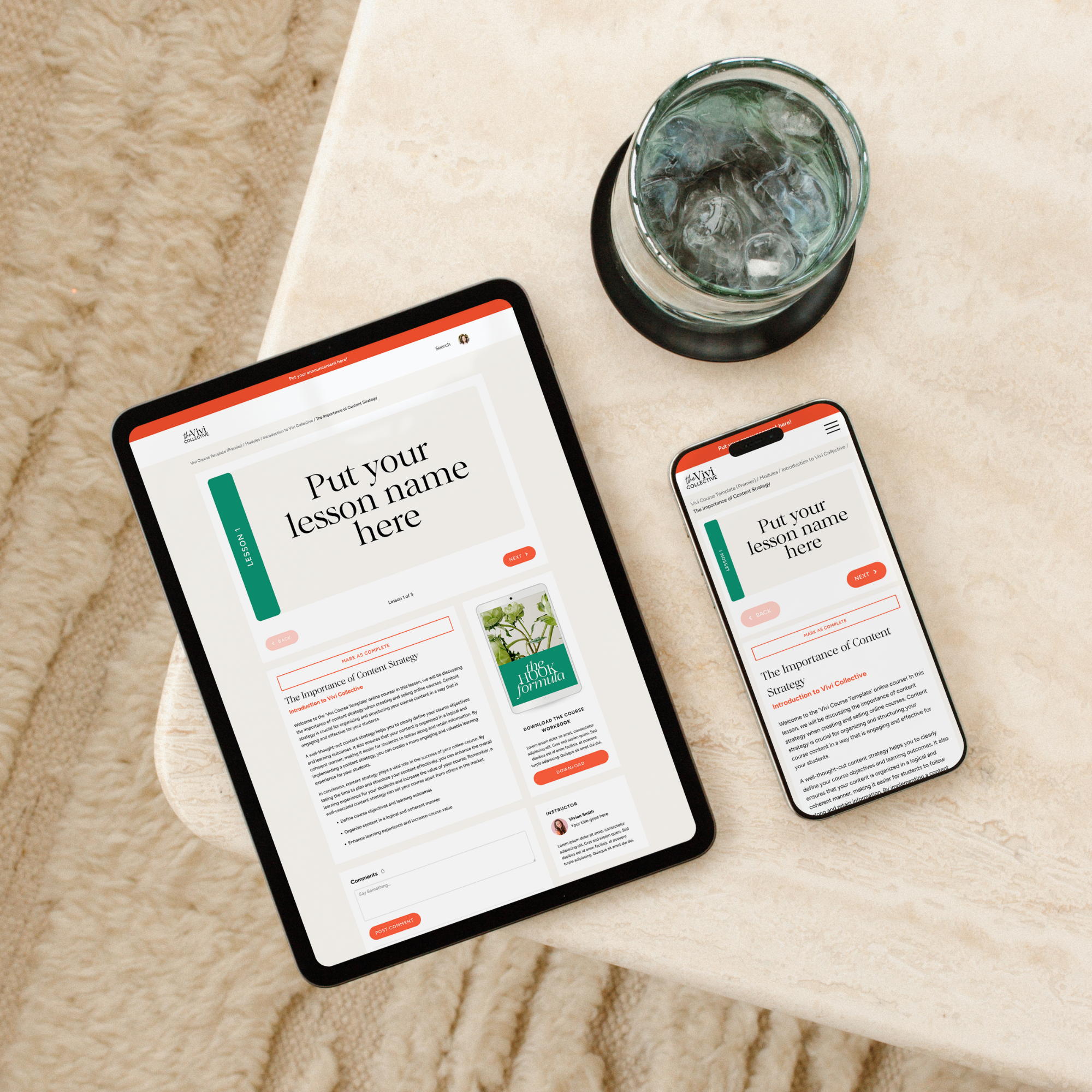 Vivi Kajabi Course Template