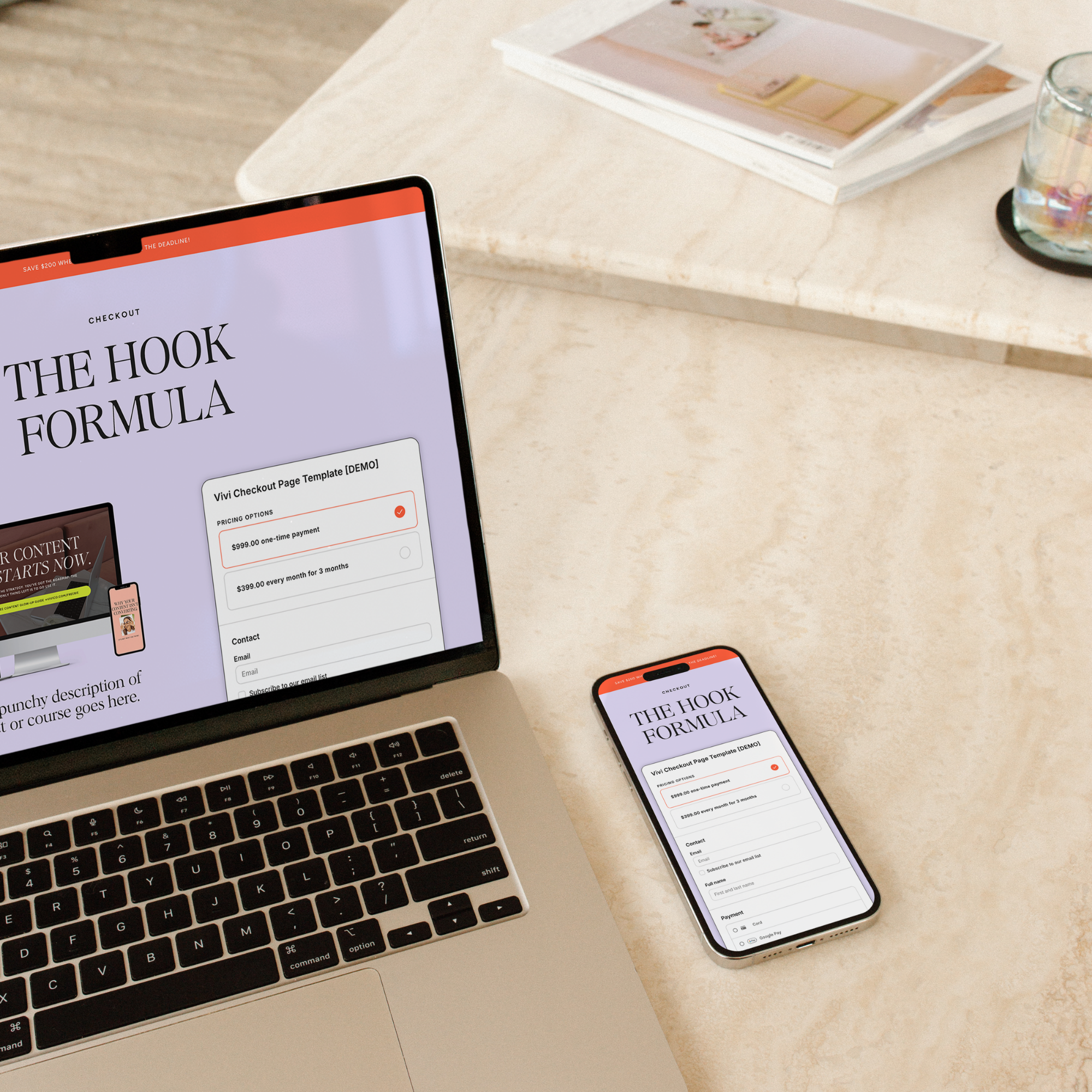 Vivi Checkout Page Template