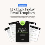 12 Black Friday email templates in Google Docs, from sale teaser to thank-you email
