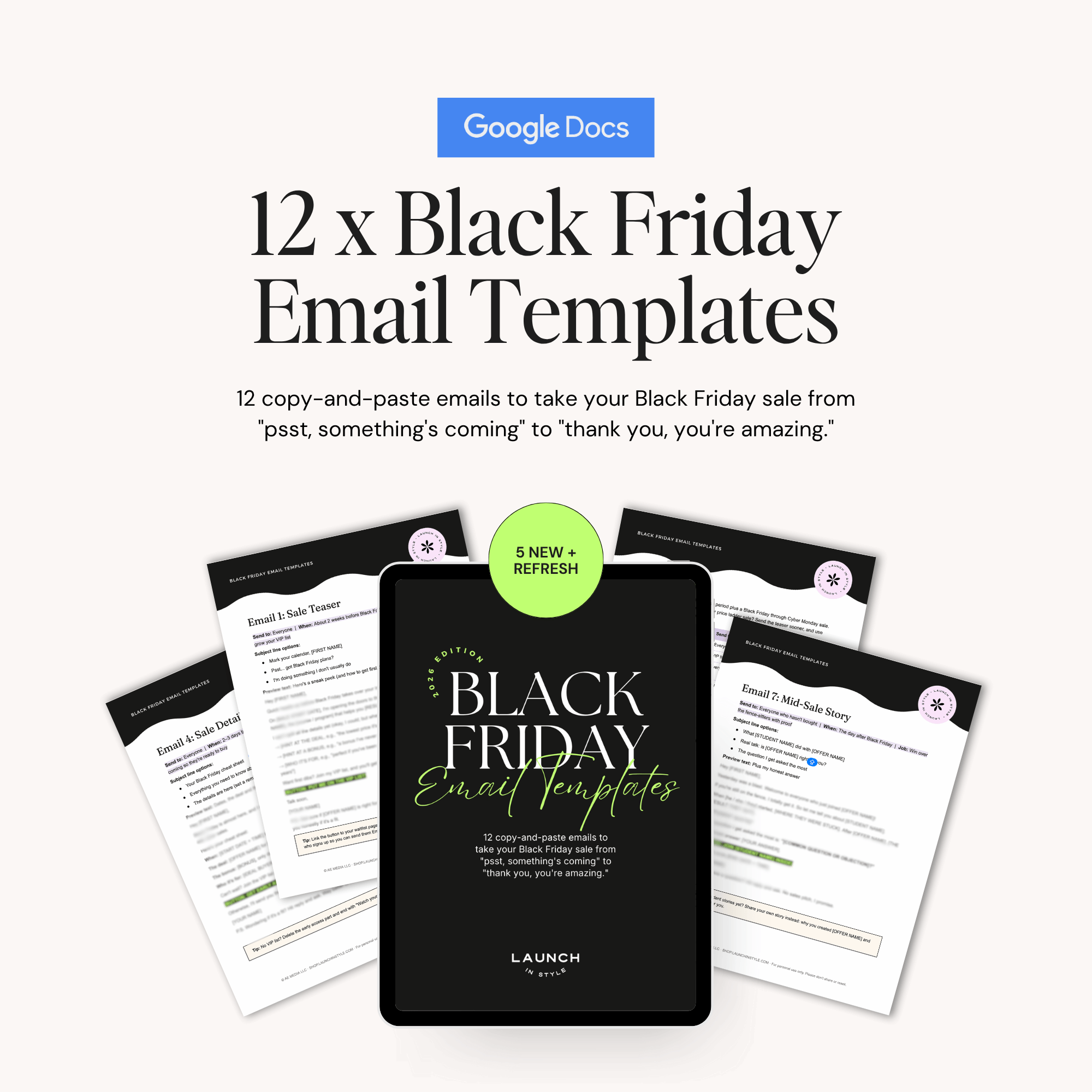 12 Black Friday email templates in Google Docs, from sale teaser to thank-you email