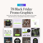 78 Black Friday promo graphic templates for Canva