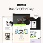 Black Friday bundle offer sales page template for Kajabi