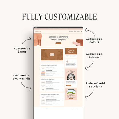 Athena Kajabi Course Template