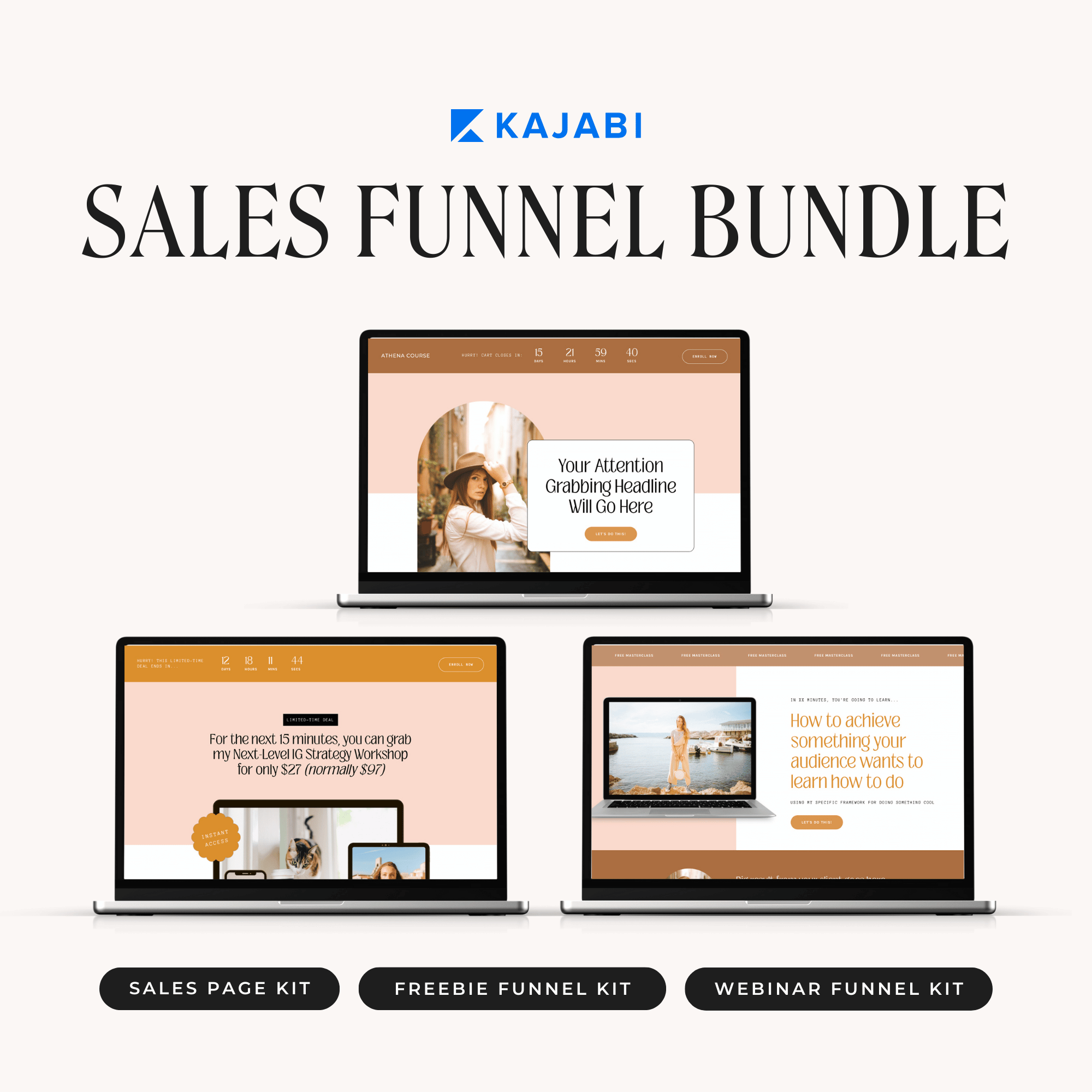 Athena Kajabi Sales Funnel Bundle