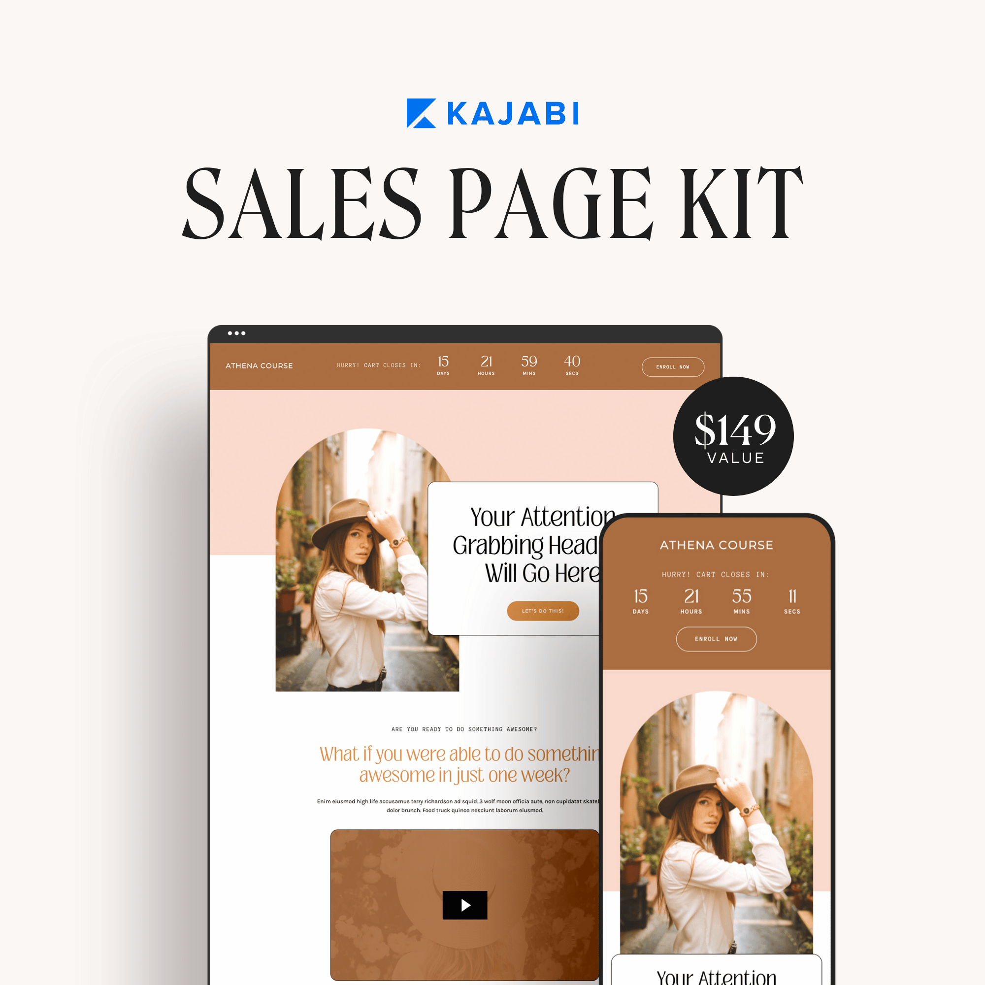 Athena Kajabi Sales Funnel Bundle