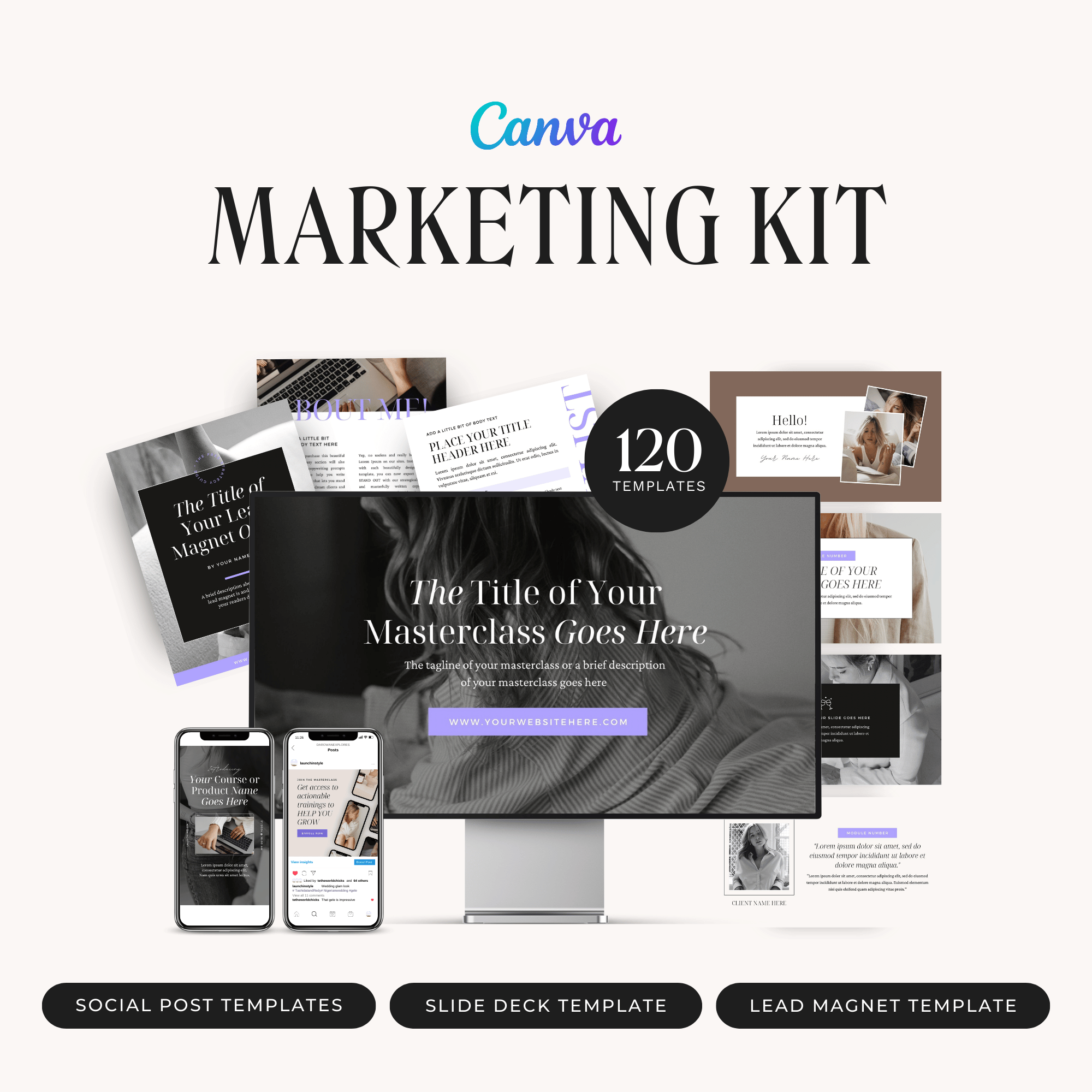 Elle Canva Marketing Kit