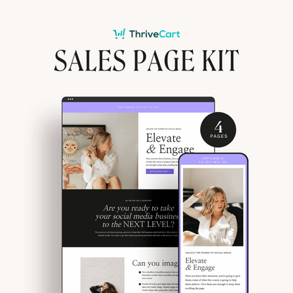 Elle Thrivecart Sales Page Template