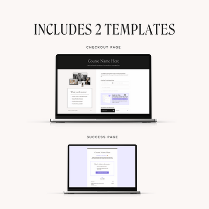 Elle Thrivecart Simple Checkout Page Template