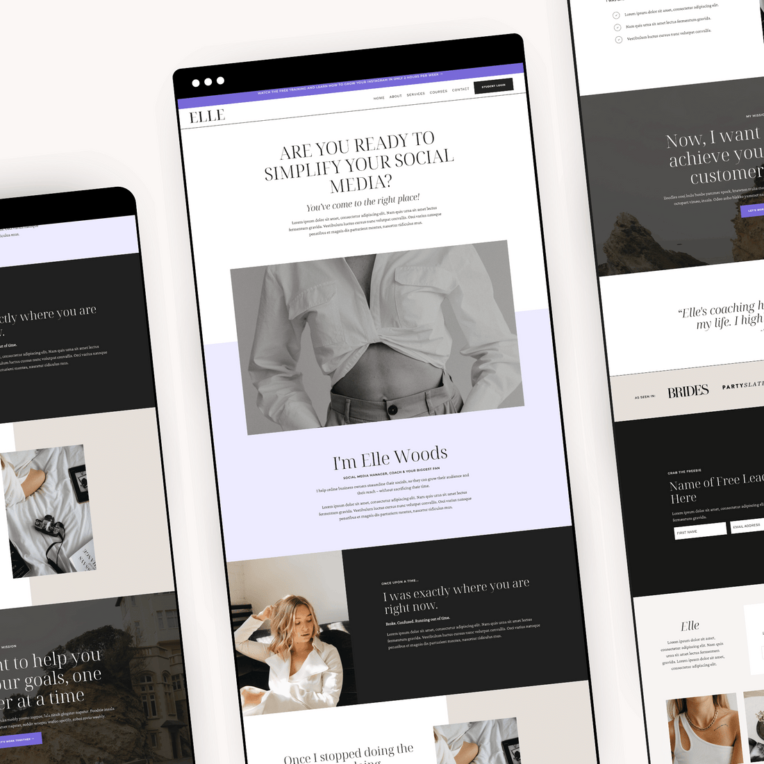 Elle Kajabi Website Template