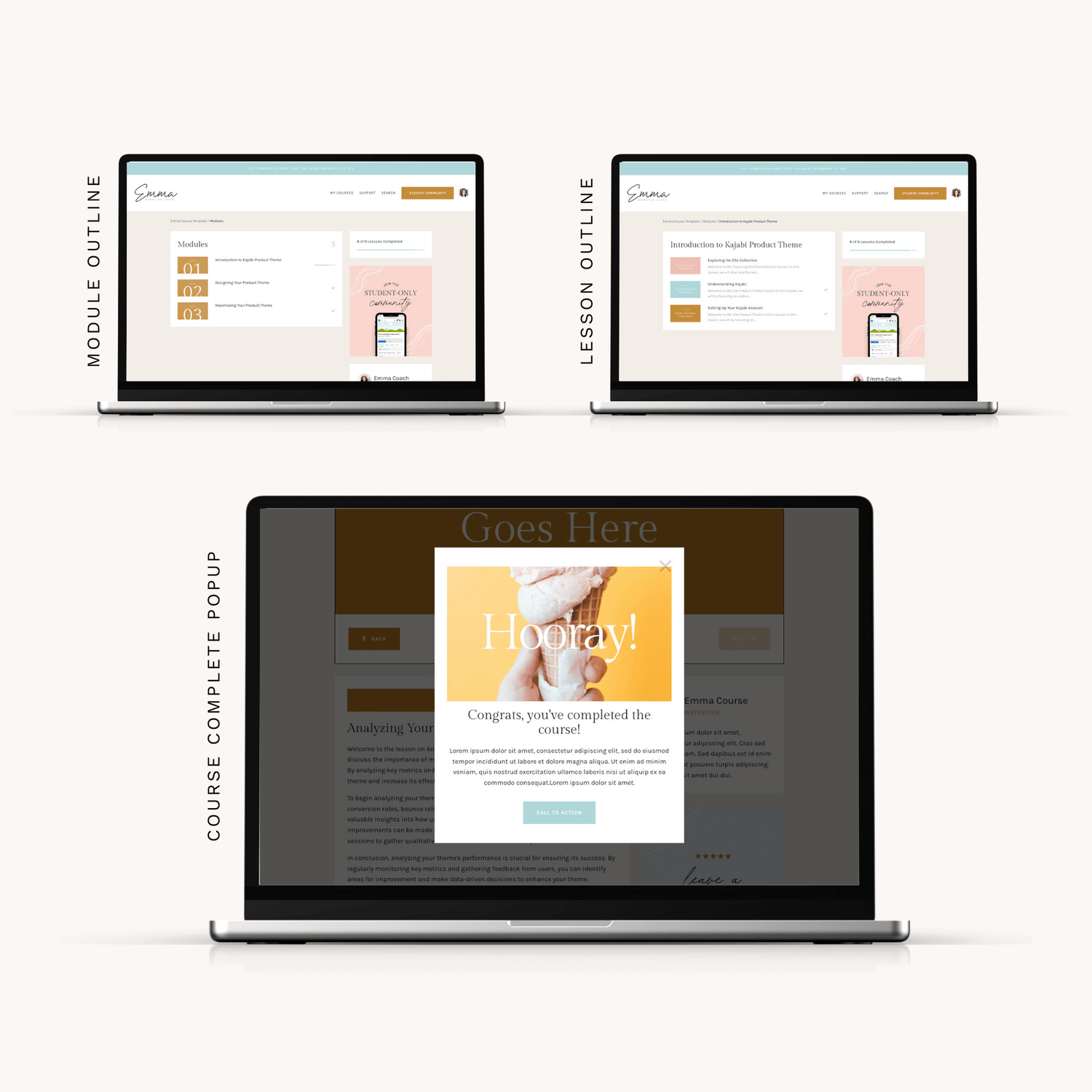 Emma Kajabi Course Template