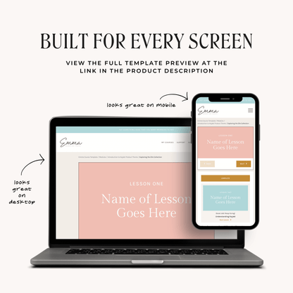 Emma Kajabi Course Template