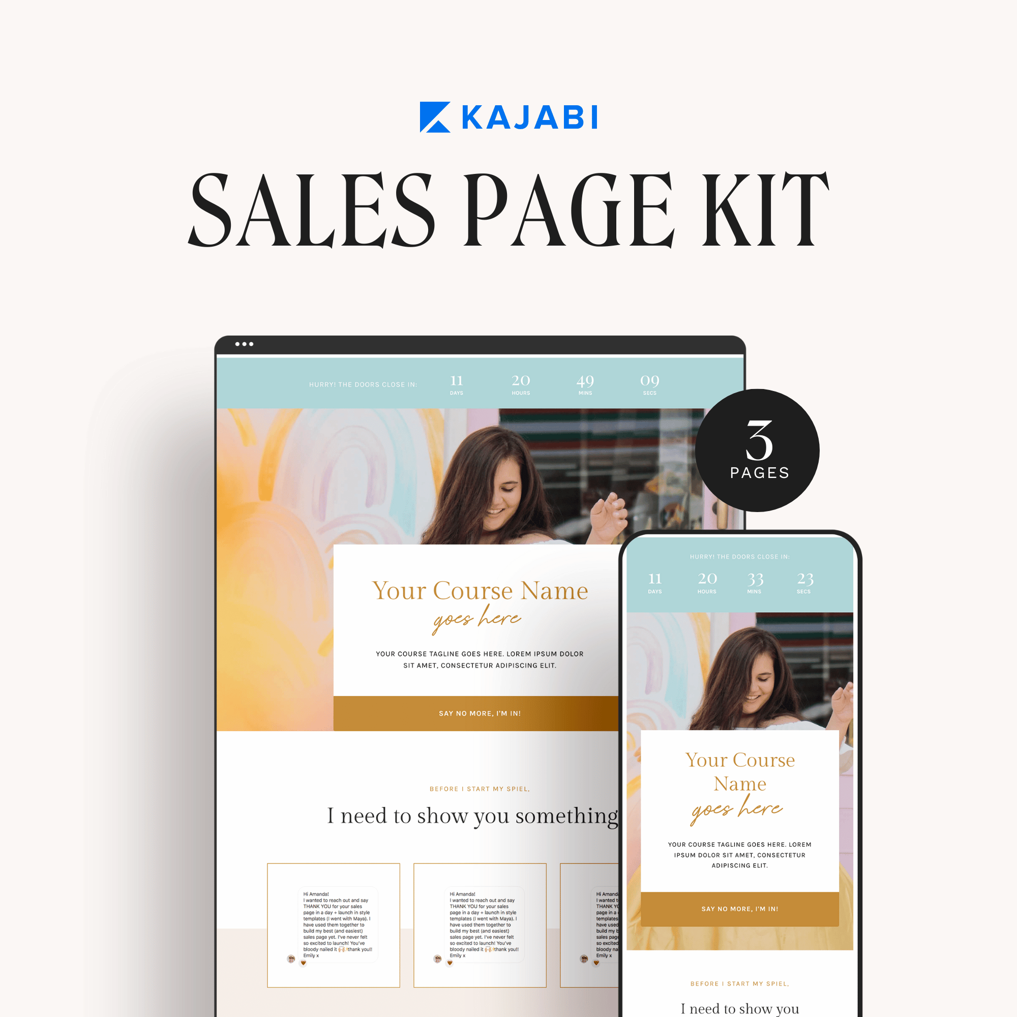 Emma Kajabi Sales Page Kit