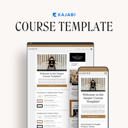 Harper Kajabi Course Template