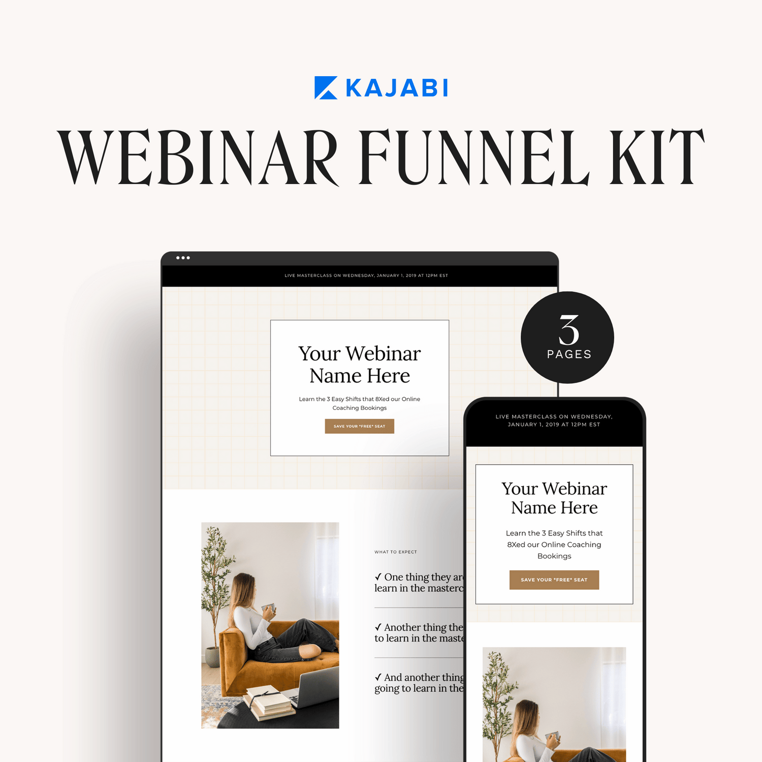 Harper Kajabi Webinar Funnel Kit