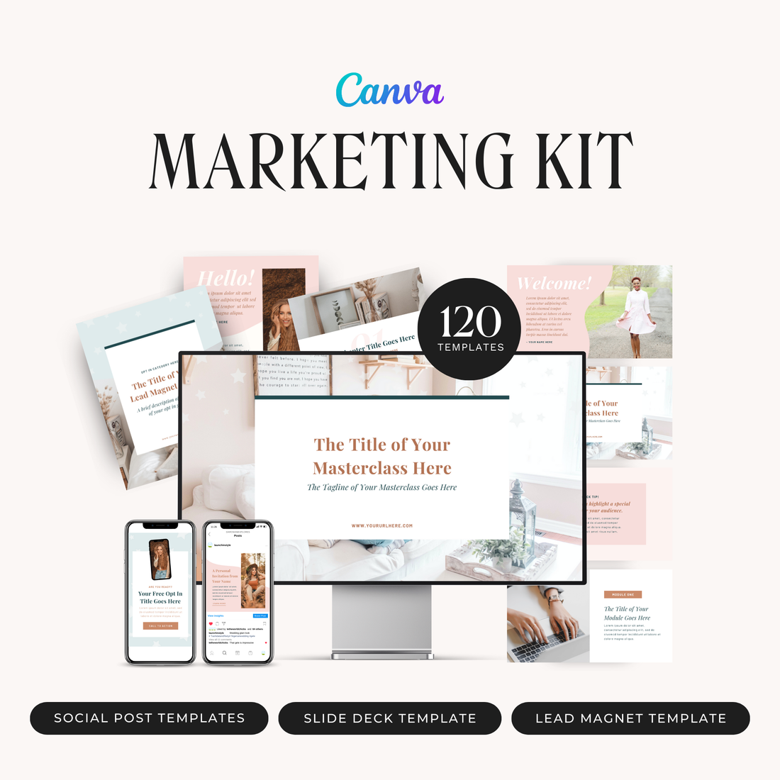 Marie Canva Marketing Kit