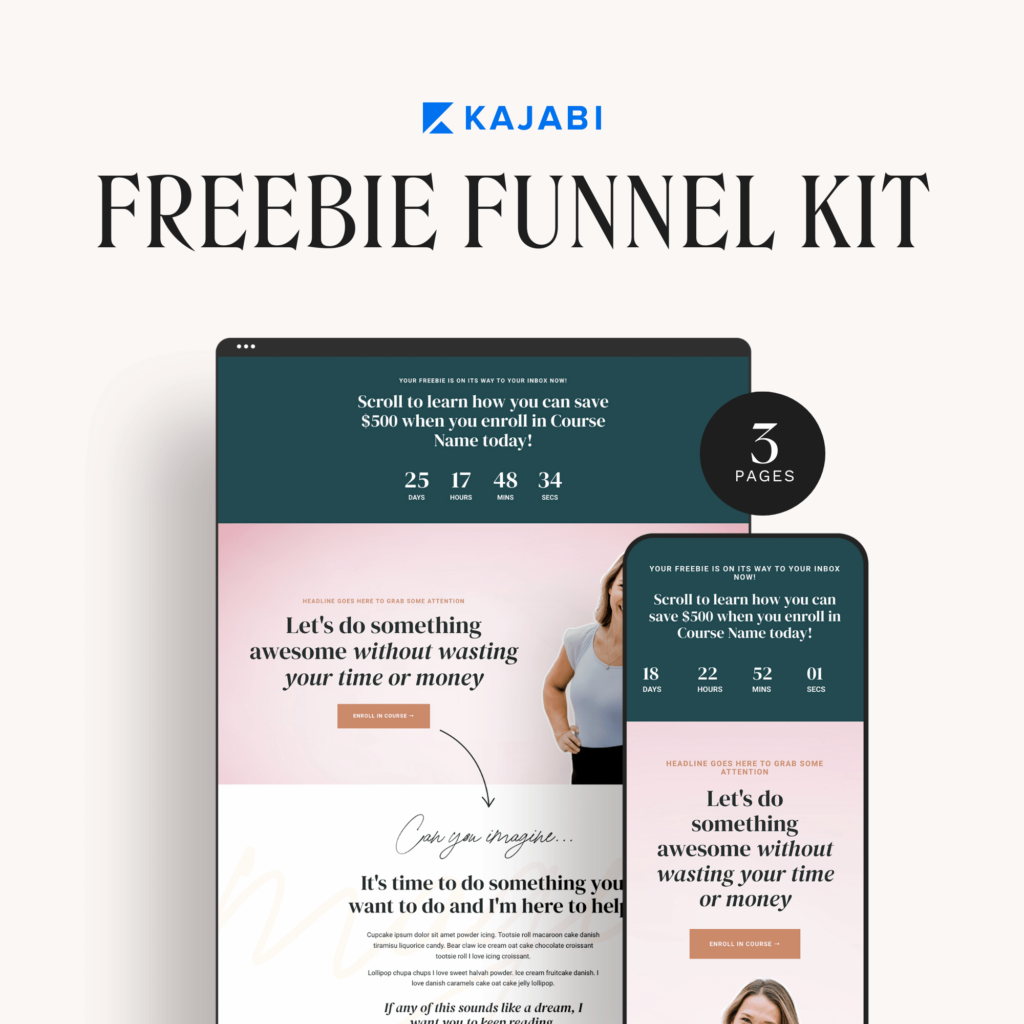 Marie Kajabi Freebie Funnel Kit