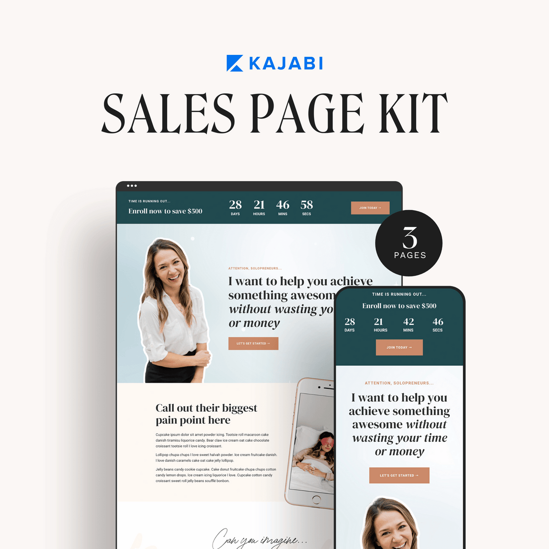 Marie Kajabi Sales Page Kit