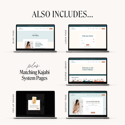 Marie Kajabi Website Template