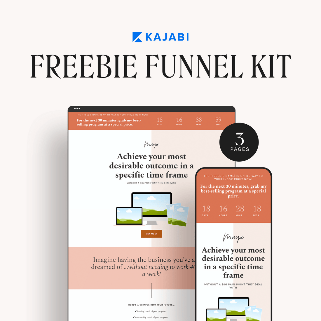 Maya Kajabi Freebie Funnel Kit