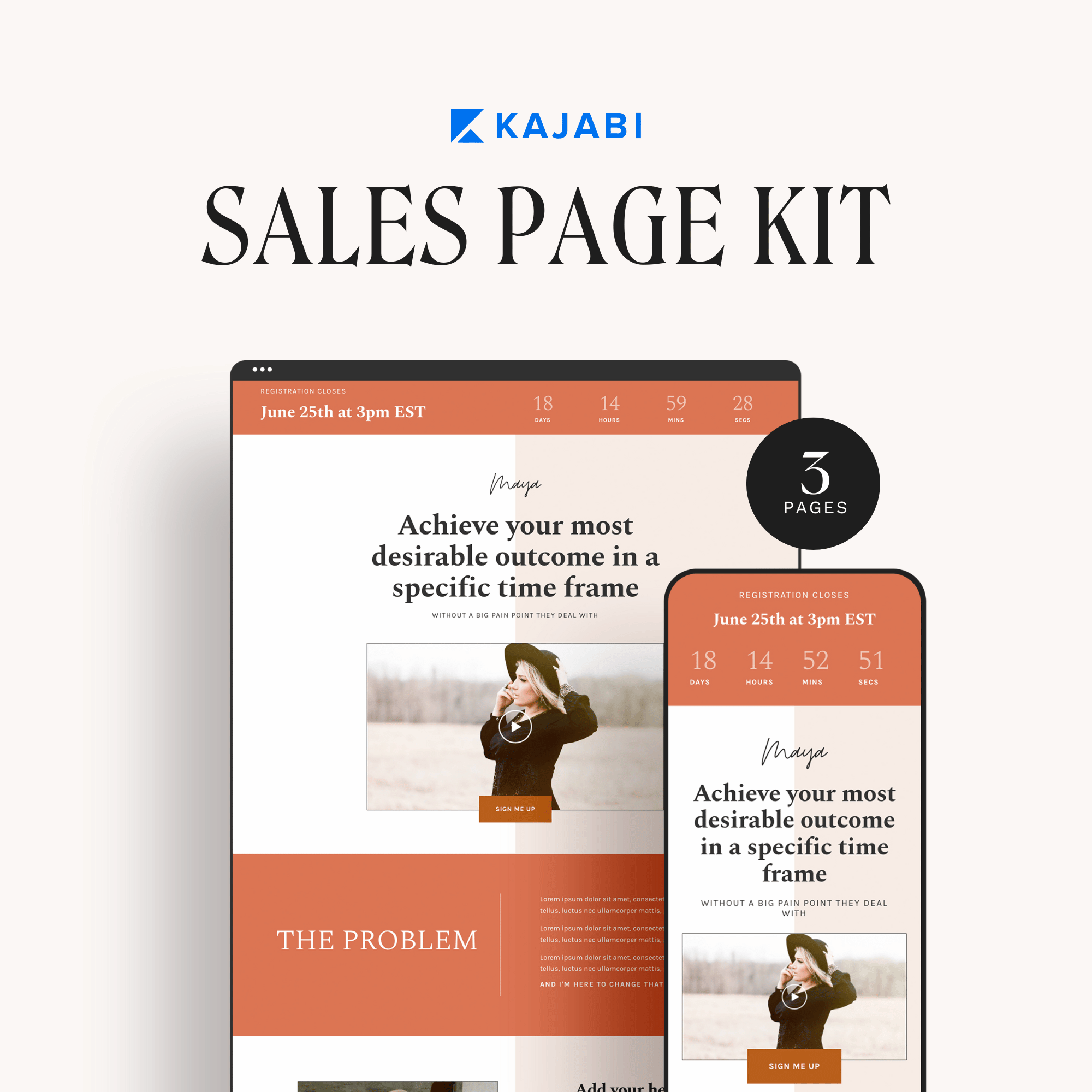 Maya Kajabi Sales Page Kit