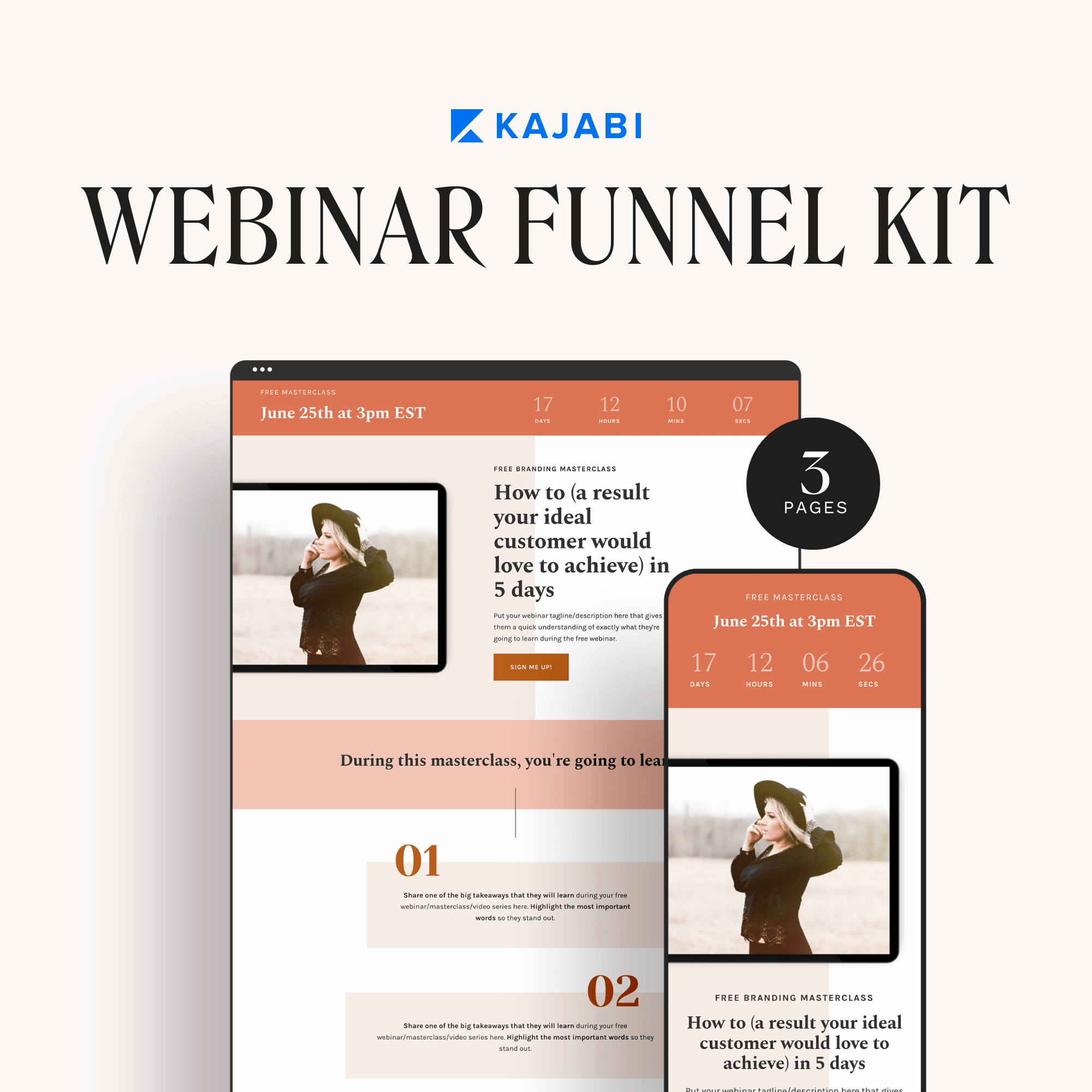 Maya Kajabi Webinar Funnel Kit