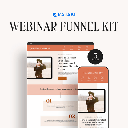 Maya Kajabi Webinar Funnel Kit