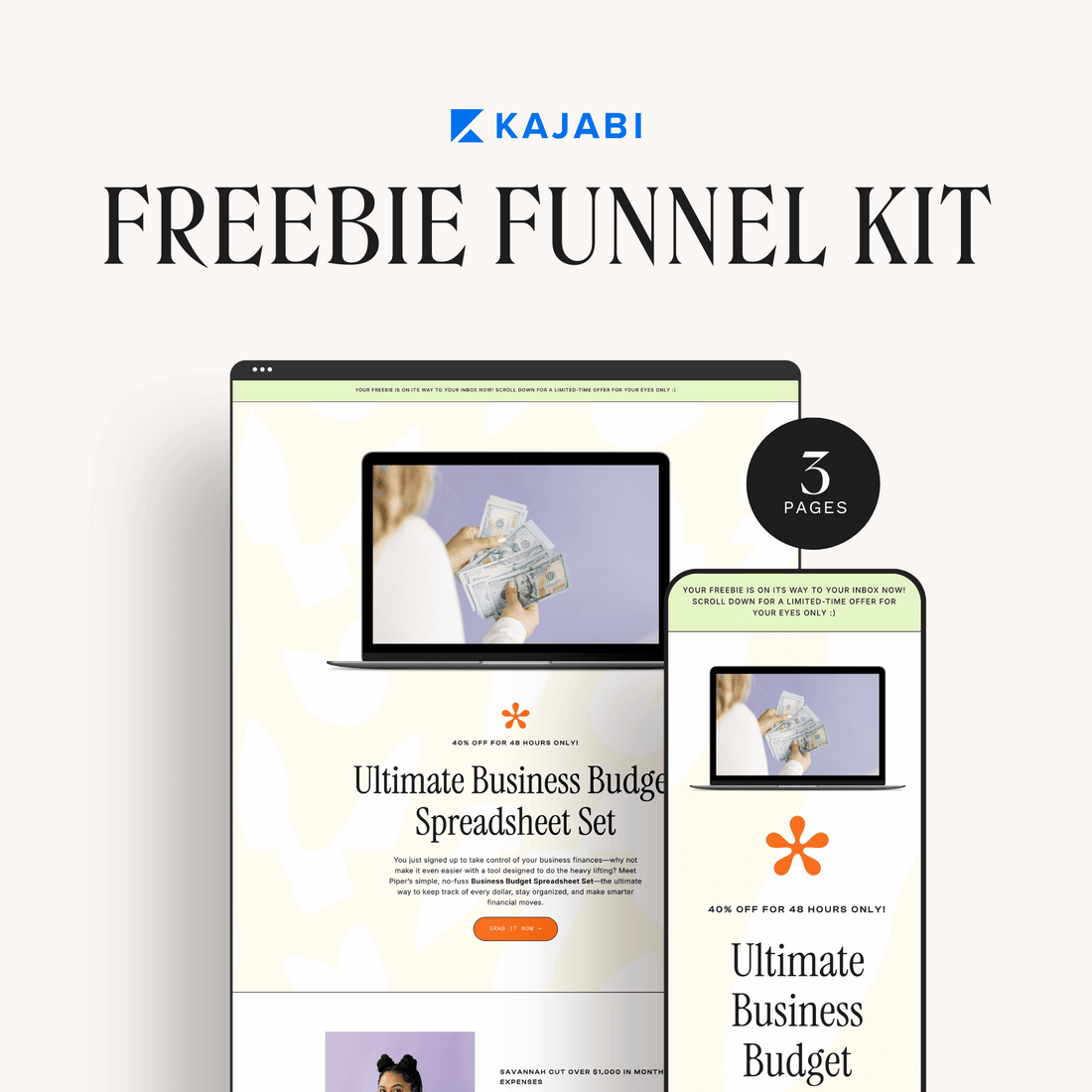 Piper Kajabi Freebie Funnel Kit