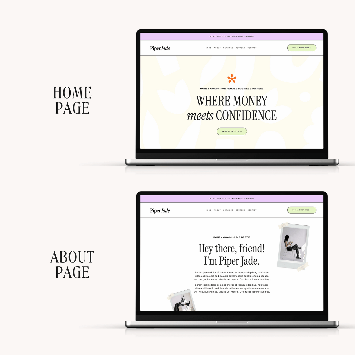 Piper Kajabi Website Template