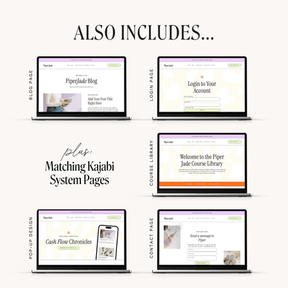 Piper Kajabi Website Template