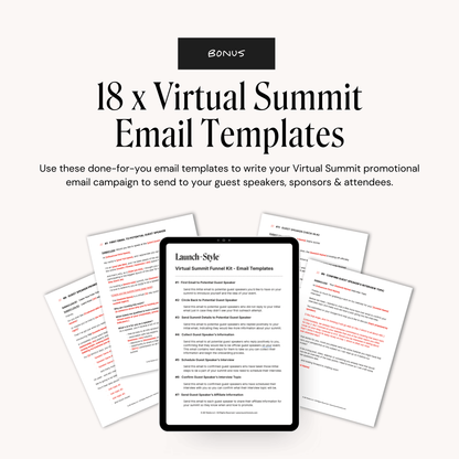 Virtual Summit Funnel Kit for Kajabi