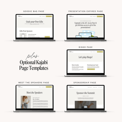 Virtual Summit Funnel Kit for Kajabi