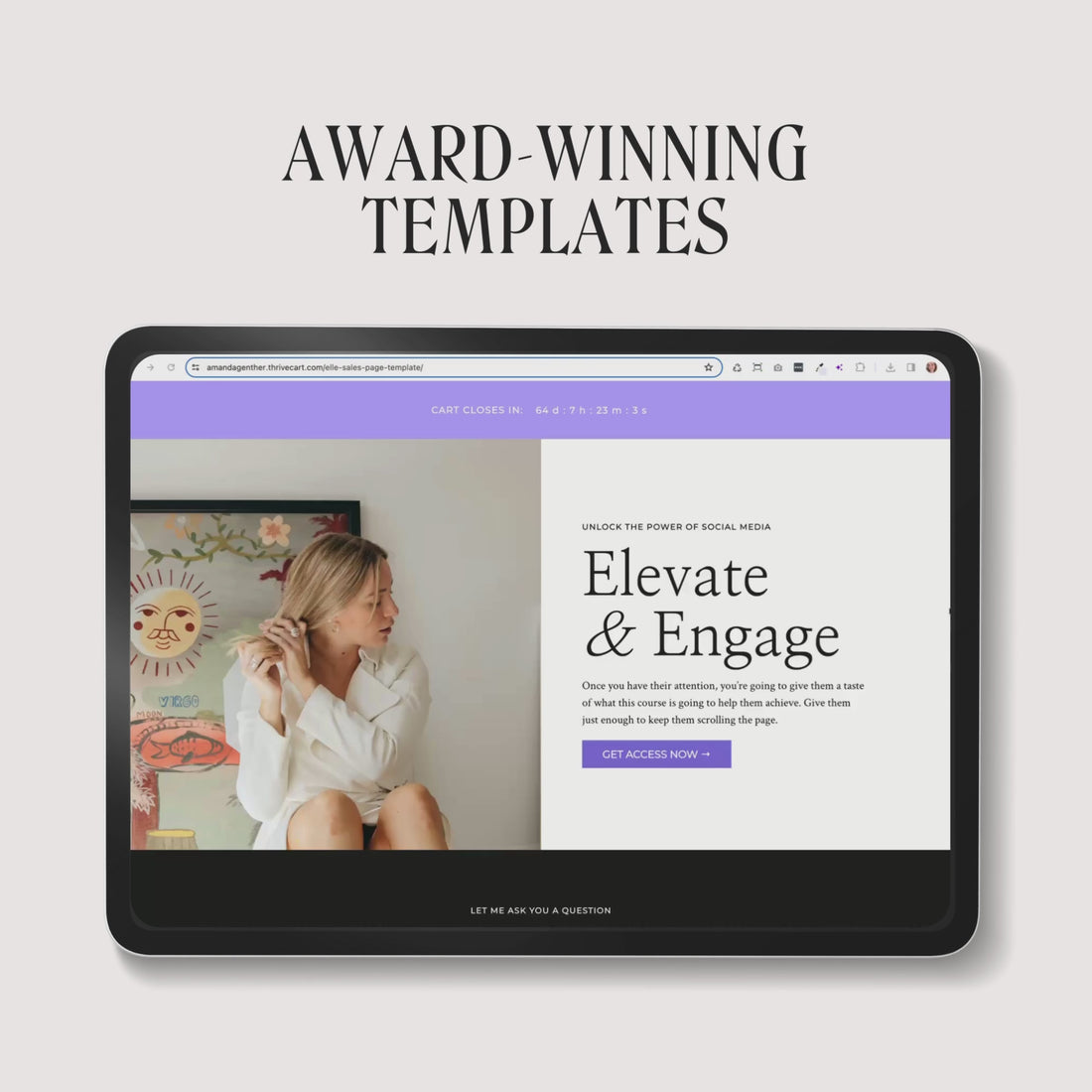 Elle Thrivecart Sales Page Template