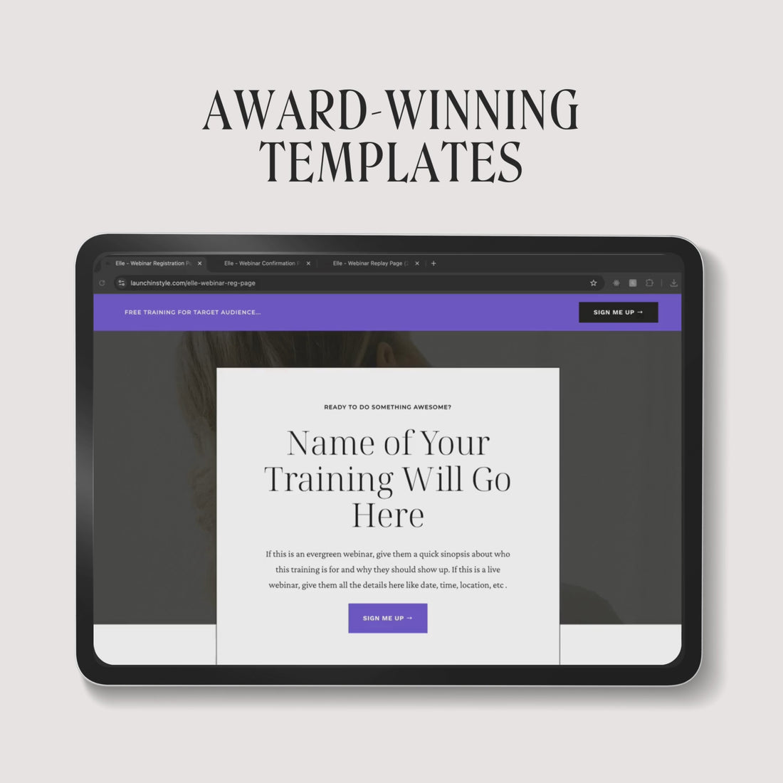 Elle Kajabi Webinar Funnel Kit