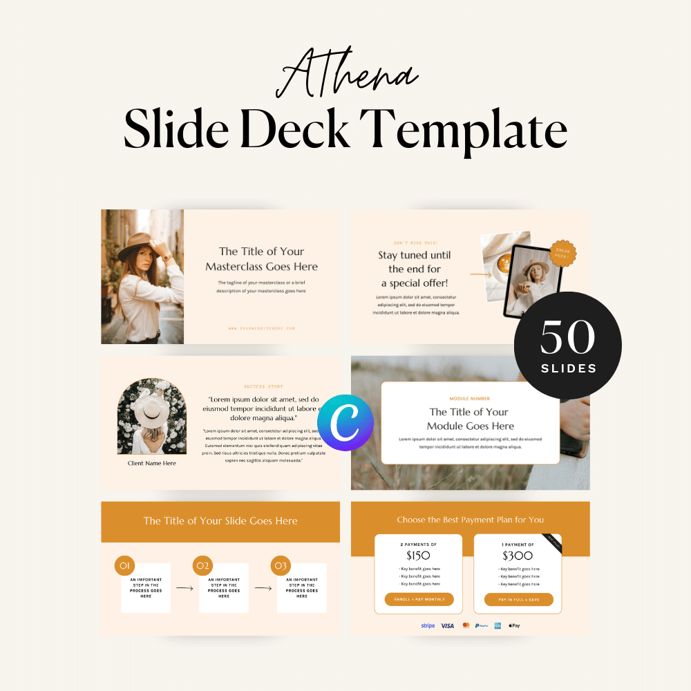 Athena Slide Deck Kit for Canva