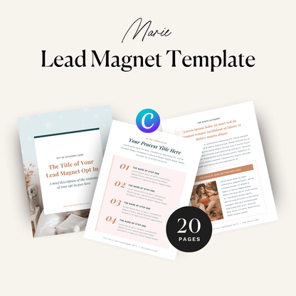 Marie Lead Magnet Kit for Canva