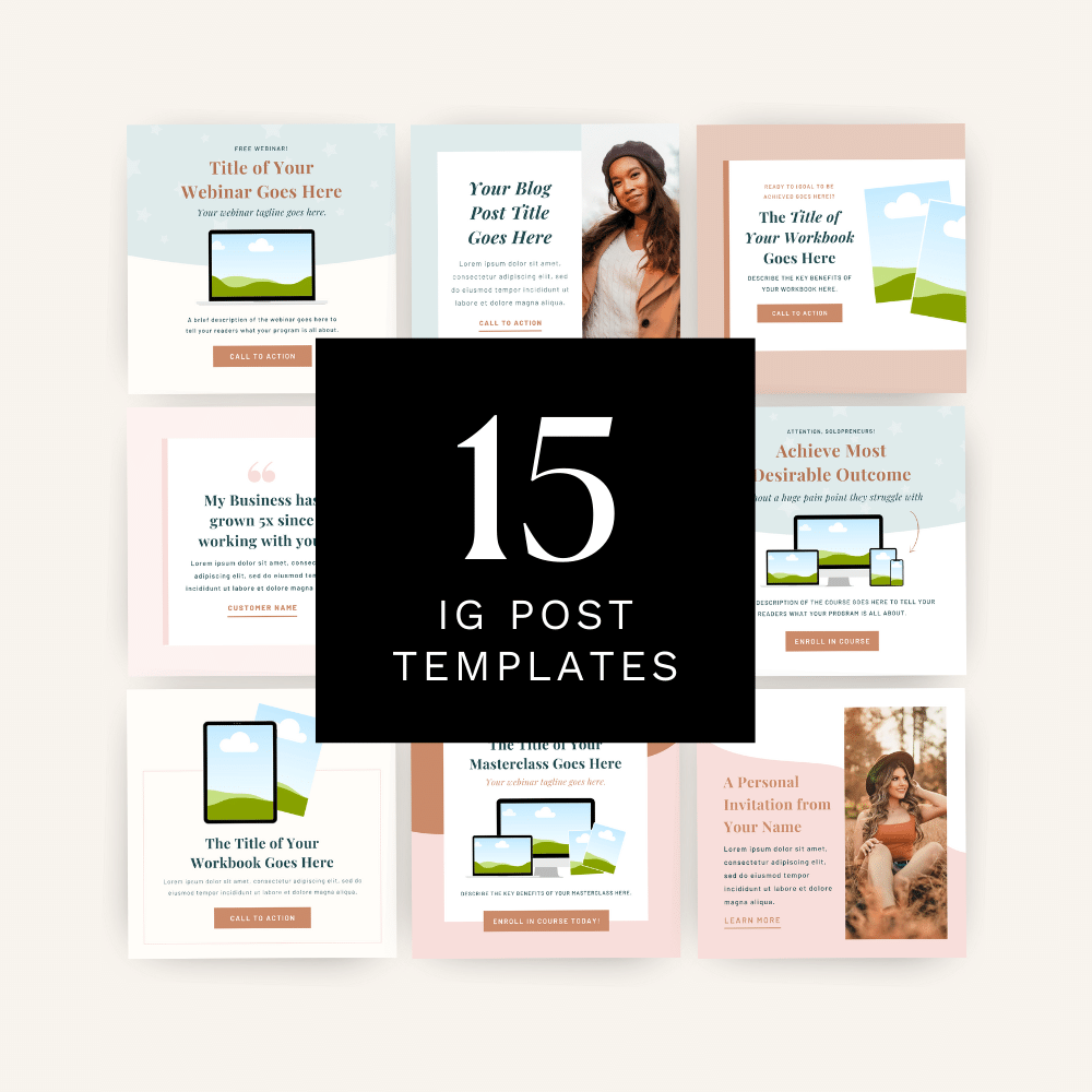 Marie Social Graphics Kit for Canva