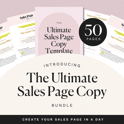 The Ultimate Sales Page Copy Template Bundle